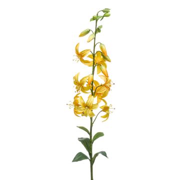 Artificial tiger lily KAZUKO, yellow, 3ft/95cm