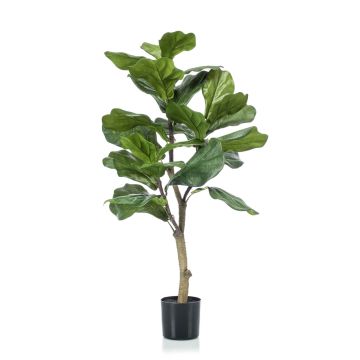 Artificial Ficus Lyrata EUSEBI, artificial stem, green, 3ft/90cm