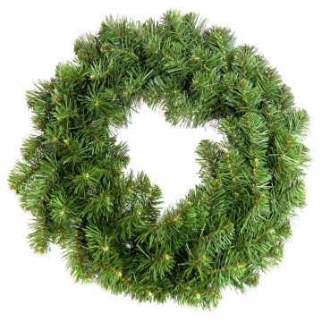 Artificial fir wreath MARLOW, green, Ø20"/50cm