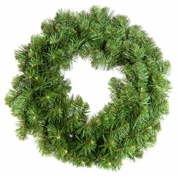 Artificial fir wreath MARLOW, green, Ø24"/60cm