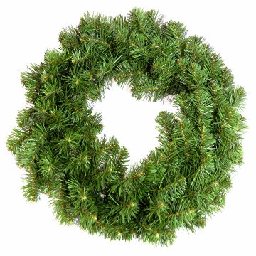Artificial fir wreath MARLOW, green, Ø30"/75cm