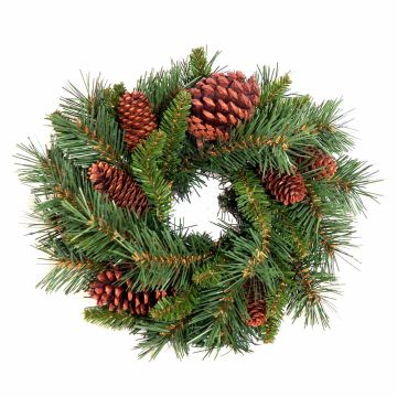 Artificial fir wreath ALFRED hardly inflammable, Ø18"/45cm