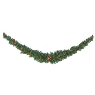 Artificial fir garland ALFRED, hardly inflammable, 6ft/180cm