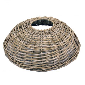 Christmas tree basket JERICHO made of rattan, grey-brown, 8"/21cm, Ø34"/87cm