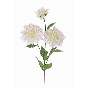 Artificial dahlia ANJULIKA, white, 30"/75cm, Ø2.4"-4.7"/6-12cm