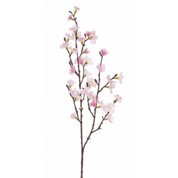Artificial cherry blossom spray ARIELLE with flowers, light pink, 30"/75cm