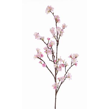 Artificial cherry blossom spray ARIELLE with flowers, light pink, 3ft/95cm