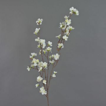 Artificial cherry blossom spray ARIELLE with flowers, white, 3ft/95cm