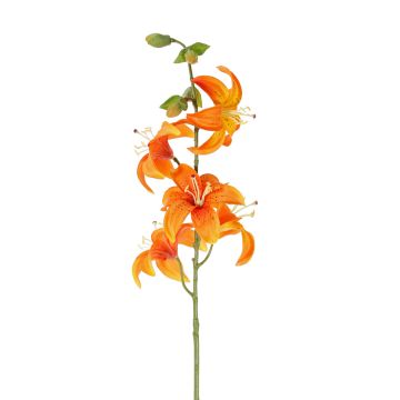Artificial tiger lily ASHANTI, orange, 26"/65cm, Ø3.1"/8cm