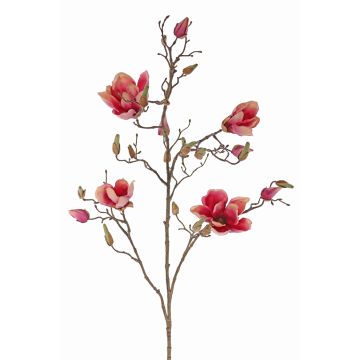 Artificial magnolia LORA, pink-light pink, 4ft/110cm, Ø4"-4.7"/10-12cm