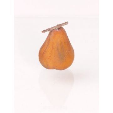Artificial pear GRISU, yellow, 2.2"/5,5cm