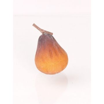 Artificial pear GRISU, yellow-purple, 2.2"/5,5cm