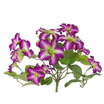 Artificial petunia SINDY on spike, purple-green, 12"/30cm, Ø12"/30cm