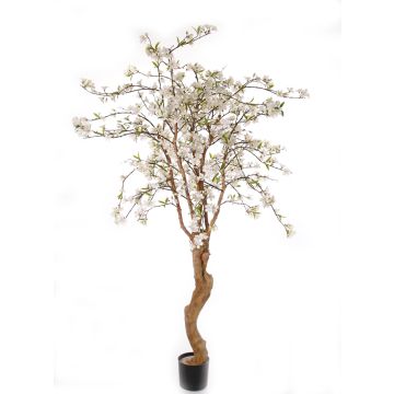 Artificial apple tree KLEO, artificial trunk, flowers, crossdoor, cream, 6ft/180cm