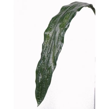 Artificial aspidistra leaf KAMIL, glitter, 28"/70cm
