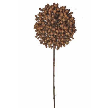 Fake allium BOCELLI, brown, 28"/70 cm, Ø 5.5"/14 cm