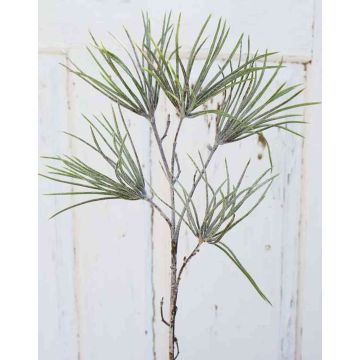 Artificial Pine Branch PEER, frosted, green-grey, 31"/80cm