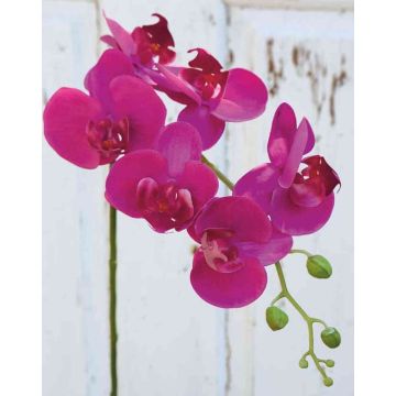 Artificial Phalaenopsis orchid spray OPHELIA, pink, 31"/80cm