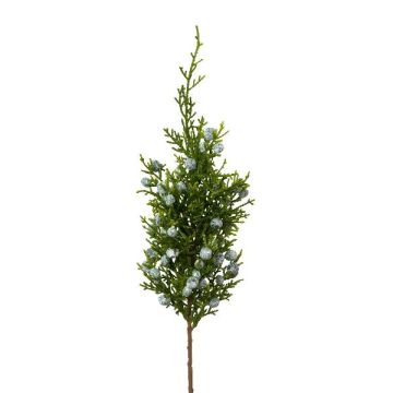 Artificial branch Juniper VOSTER with berries, grey-green, 12"/30cm