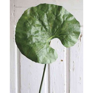 Fake lotus flower leaf ZEREENA, green, 28"/70cm