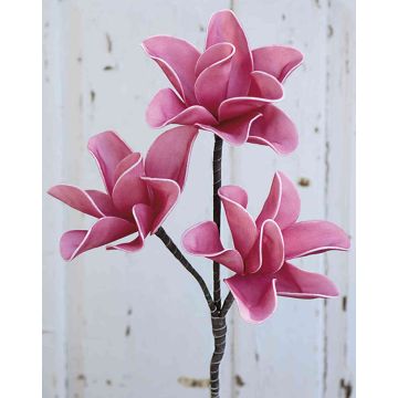 Artificial magnolia VERONA, pink, 16"/40cm, Ø3.9"-5.5"/10-14cm