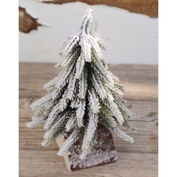 Artificial fir tree SORTA with snow, 8"/20cm