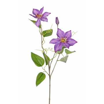 Artificial clematis DORAN, violet, 30"/75cm, Ø5.1"/13cm