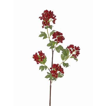 Artificial snowball BAHULA with fruits, red, 3ft/90cm