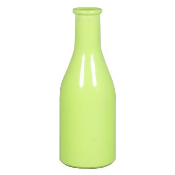 Decorative bottle ANYA, glass, light green, 7"/18cm, Ø2.6"/6,5cm
