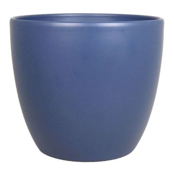 Ceramic plant pot TEHERAN BASAR, small, night blue matt, 2.4"/6cm, Ø3"/7,5cm