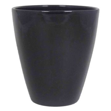 Vase TEHERAN PALAST made of ceramic, black, 6.7"/17cm, Ø5.3"/13,5cm