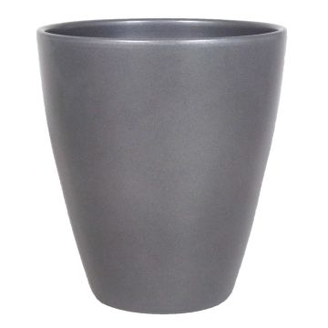 Vase TEHERAN PALAST made of ceramic, anthracite, 6.7"/17cm, Ø5.3"/13,5cm