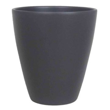 Vase TEHERAN PALAST made of ceramic, anthracite matt, 6.7"/17cm, Ø5.3"/13,5cm