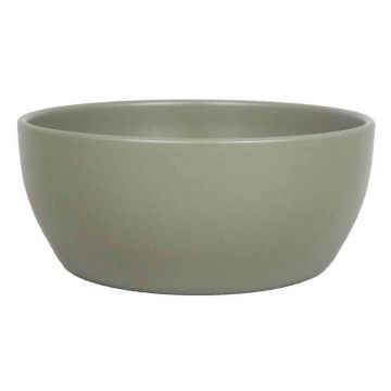 Bowl made of ceramic TEHERAN BRIDGE, olive green matt, 3.7"/9,5cm, Ø10"/24,5cm