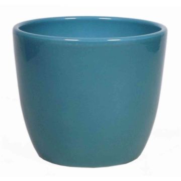 Ceramic pot for plants small TEHERAN BASAR, ocean blue, 2.4"/6cm, Ø3"/7,5cm