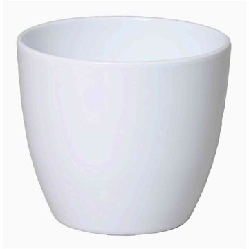 Ceramic pot for plants small TEHERAN BASAR, white, 2.4"/6cm, Ø3"/7,5cm
