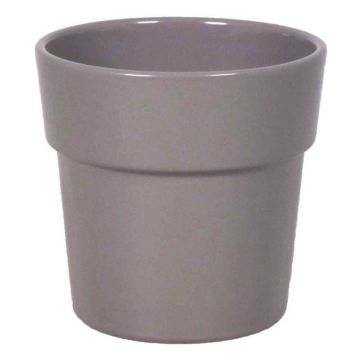 Pot with rim for orchids MARIVAN, ceramic, grey, 4.9"/12,5cm, Ø5.3"/13,5cm