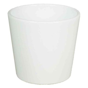 Ceramic pot for orchids BANEH, white, 4.9"/12,5cm, Ø5.3"/13,5cm