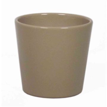 Ceramic pot for orchids BANEH, beige, 4.9"/12,5cm, Ø5.3"/13,5cm