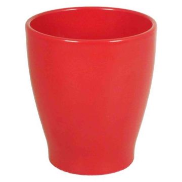 Ceramic pot for orchids MALAYER, red, 6"/15cm, Ø5.2"/13,2cm