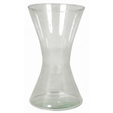 Glass vase LIZ OCEAN, clear, 9"/22cm, Ø4.9"/12,5cm