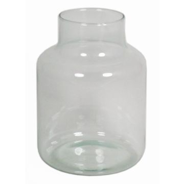 Glass table vase SIARA, clear, 8"/20cm, Ø6"/15cm