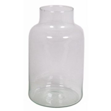 Glass table vase SIARA, clear, 10"/25cm, Ø6"/15cm