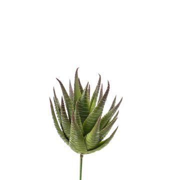 Artificial Aloe Aristata GABRIELA on stick, green, 6"/15cm, Ø4"/10cm