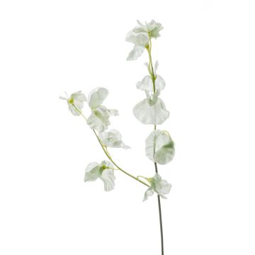 Artificial flower Lathyrus VICENZO, green-white, 20"/50cm