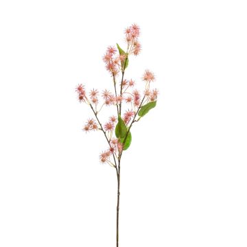 Artificial branch castor bean GROBAS with blossoms, light pink, 31"/80cm