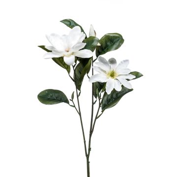 Faux flower Magnolia BEGUR, white, 31"/80cm