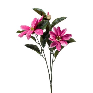 Faux flower Magnolia BEGUR, pink, 31"/80cm