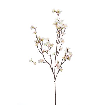Artificial cherry blossom branch PALS with flowers, white-light pink, 3ft/95cm