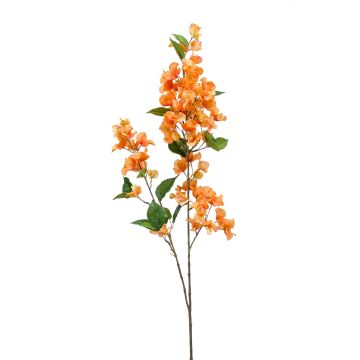 Artificial Bougainvillea branch MONELS with flowers, orange, 4ft/115cm